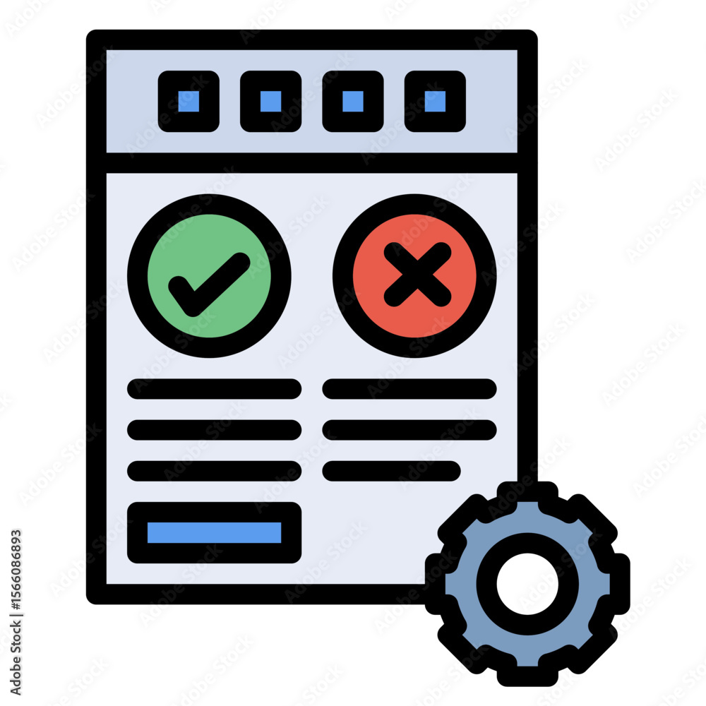 Poster free testing icon vector image. can be used for home services.