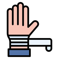 Obraz premium Wound Dressing Assistance icon vector image. Can be used for Home Services.