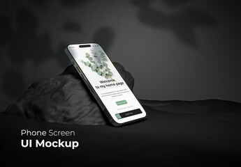 Phone UI Mockup Design