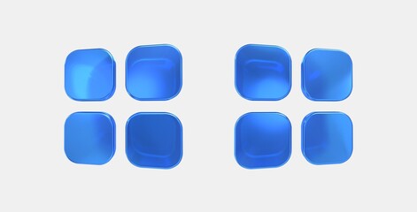 view cozy 3D icon on isolate white background