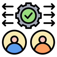 Policy Deployment icon vector image. Can be used for Human Resource.