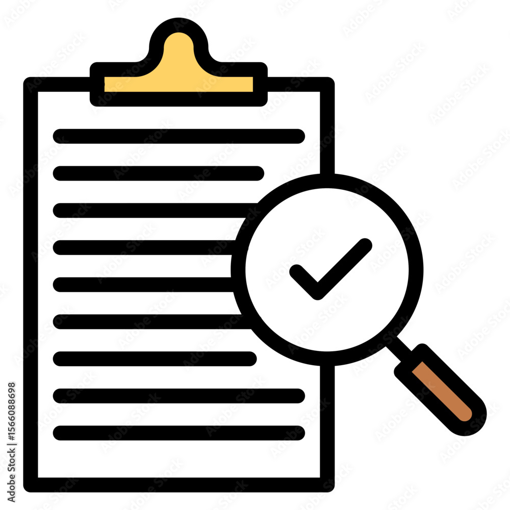 Poster quality control icon vector image. can be used for product management.