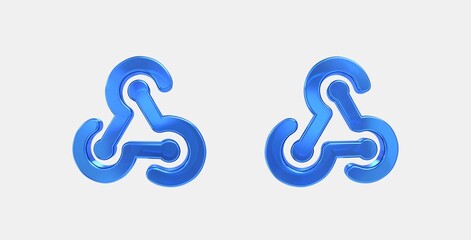 webhook 3D icon on isolate white background