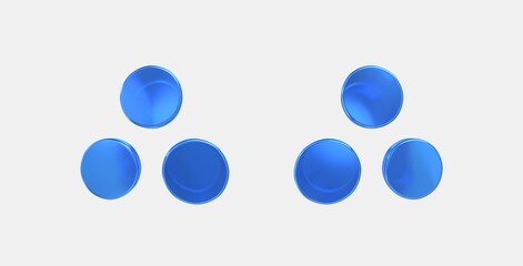 workspaces 3D icon on isolate white background