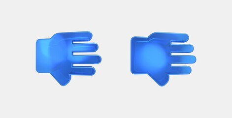 wrist 3D icon on isolate white background