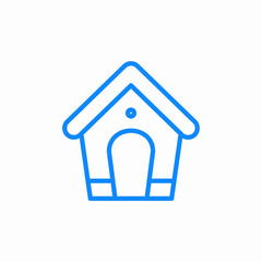 dog house icon sign vector