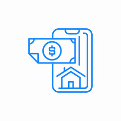 house money icon sign vector