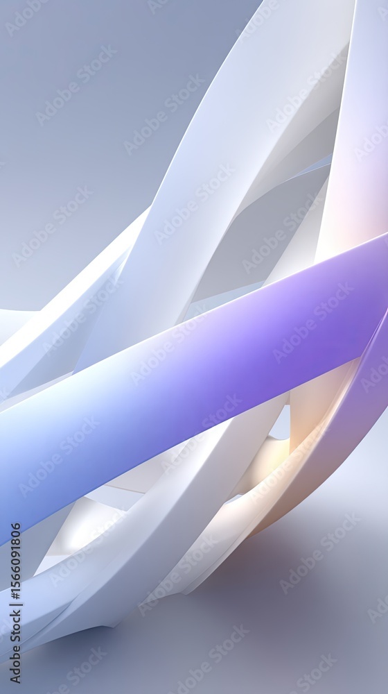 Poster abstract geometric lattice with soft shadows and gradient colors