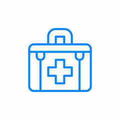 medical bag icon sign vector