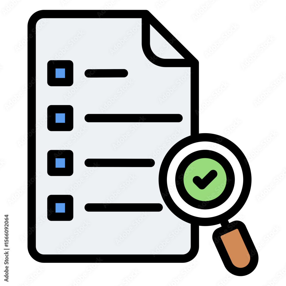 Poster project evaluation icon vector image. can be used for project assesment.