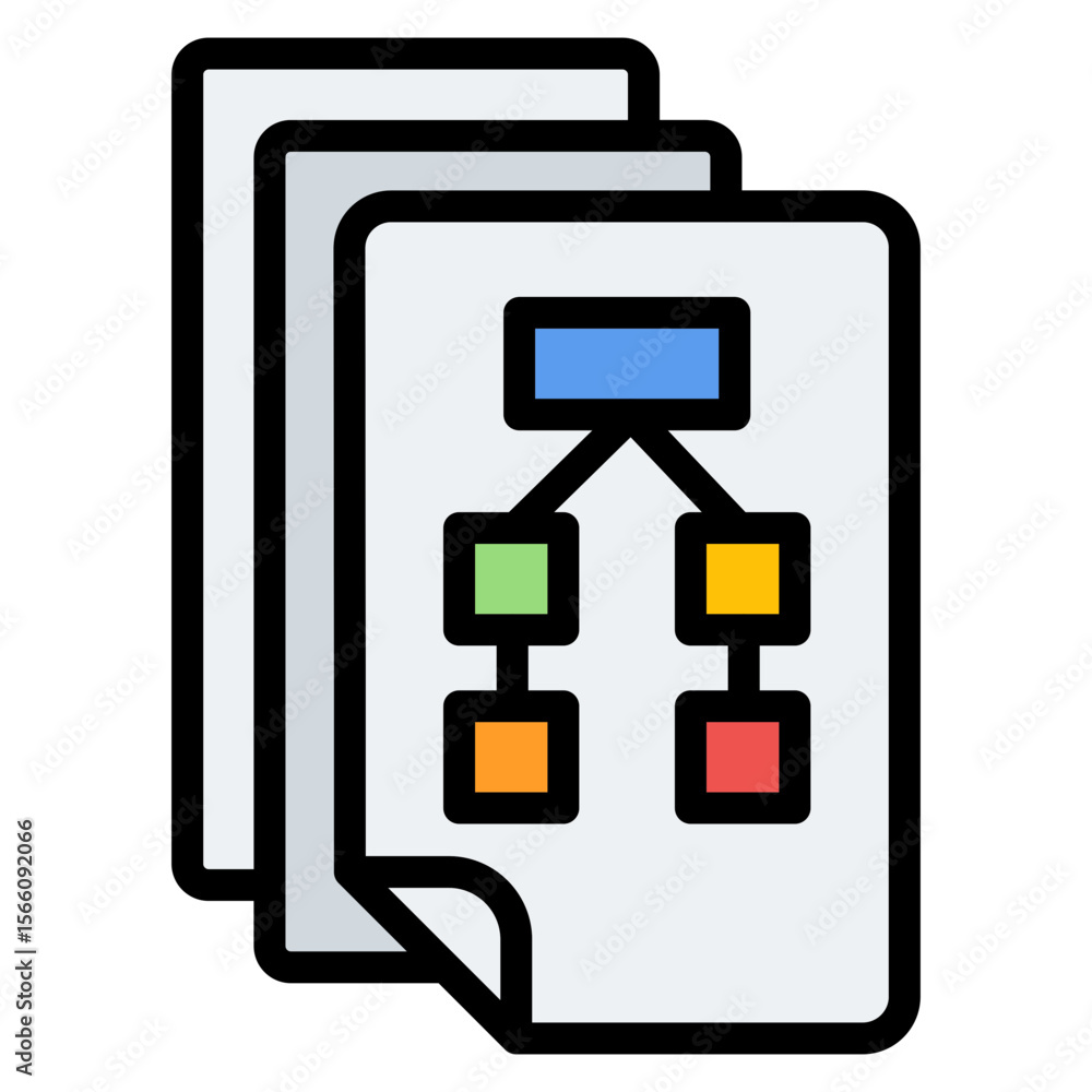 Poster project documentation icon vector image. can be used for project assesment.