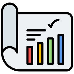 Project Metrics icon vector image. Can be used for Project Assesment.