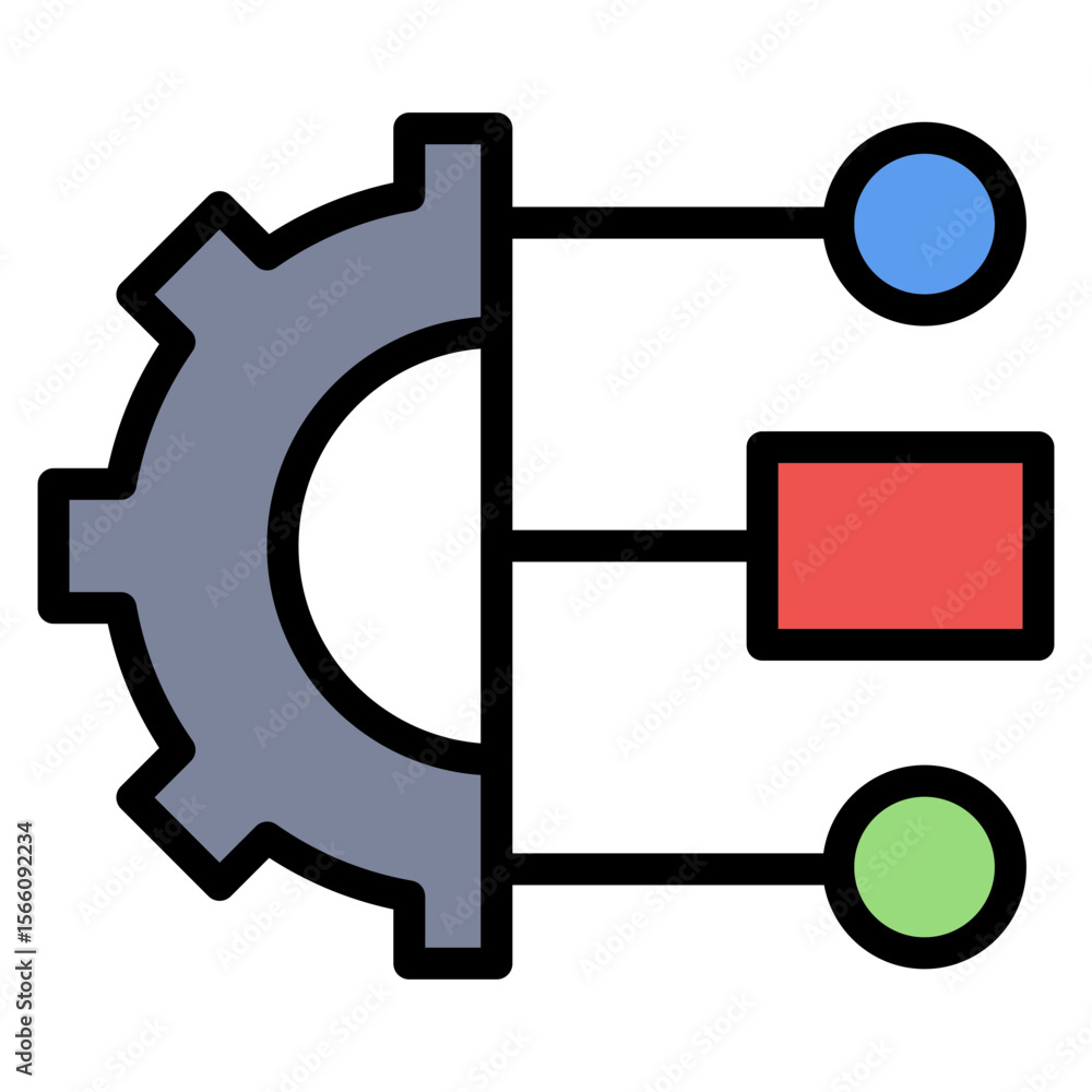 Poster Resource Allocation icon vector image. Can be used for Project Assesment.
