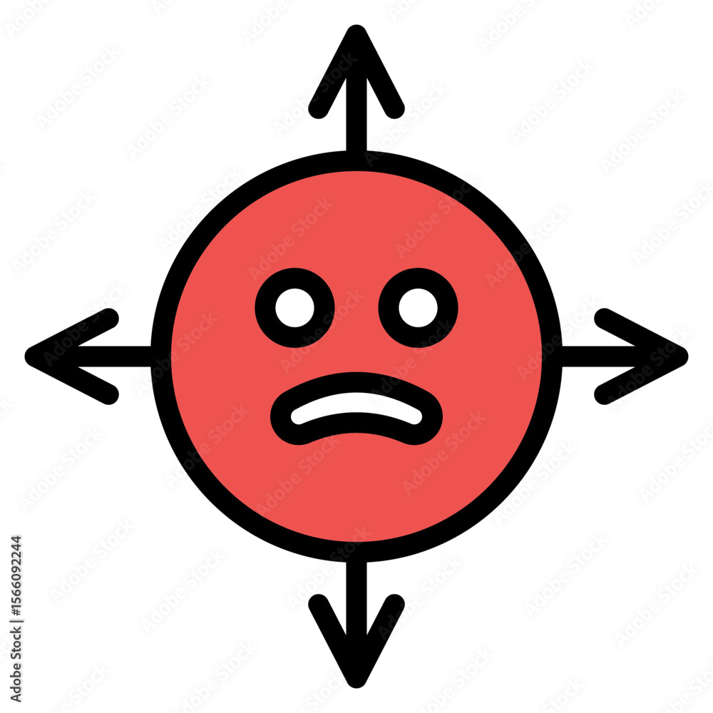 Poster scope creep icon vector image. can be used for project assesment.