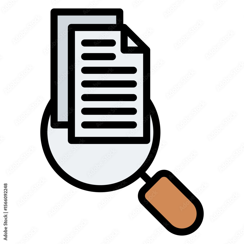 Poster project review icon vector image. can be used for project assesment.