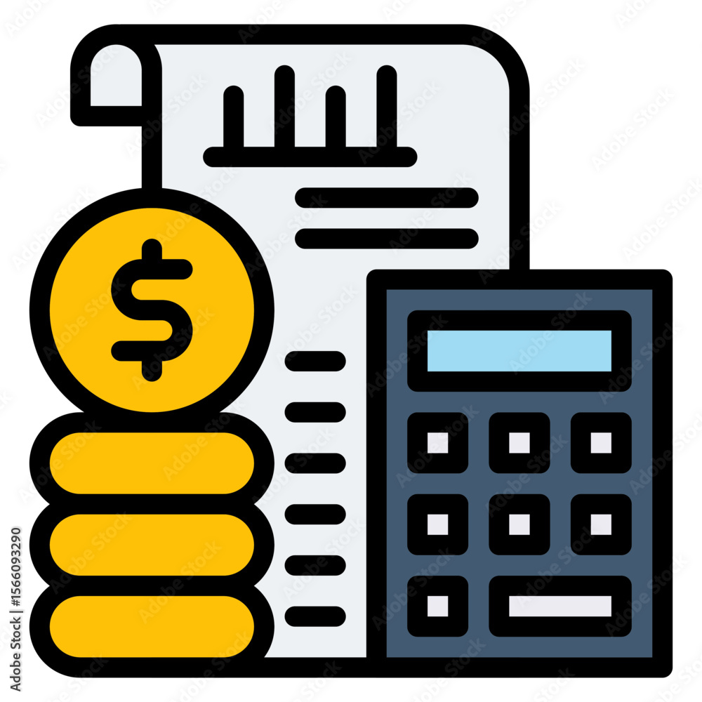 Poster budget analysis icon vector image. can be used for business performance.