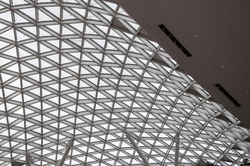 Close up detail of skylight structure