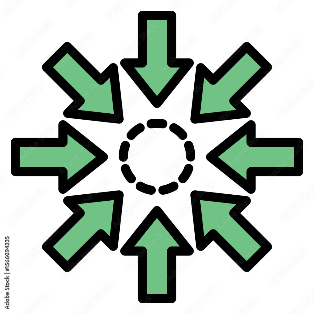 Poster impact icon vector image. can be used for action plan.