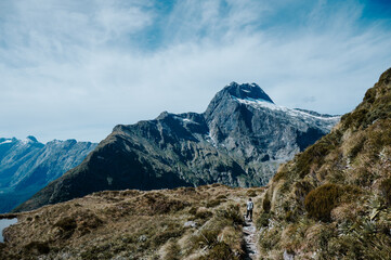 View from Mackinnon pass on the Milford Track, Fiordland National Park, New Zealand