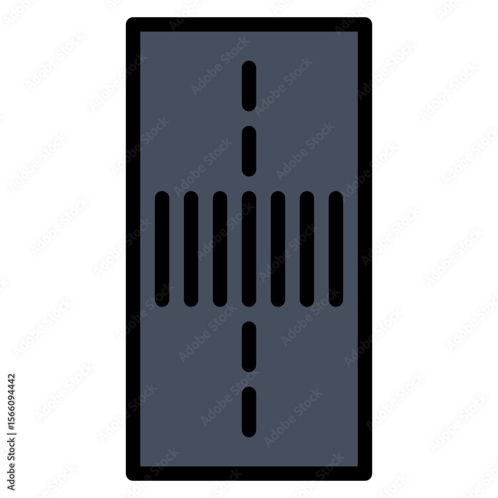 Aufkleber crosswalk icon vector image. can be used for public utilities.