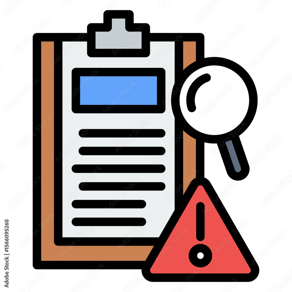 Poster incident reporting icon vector image. can be used for operations management.
