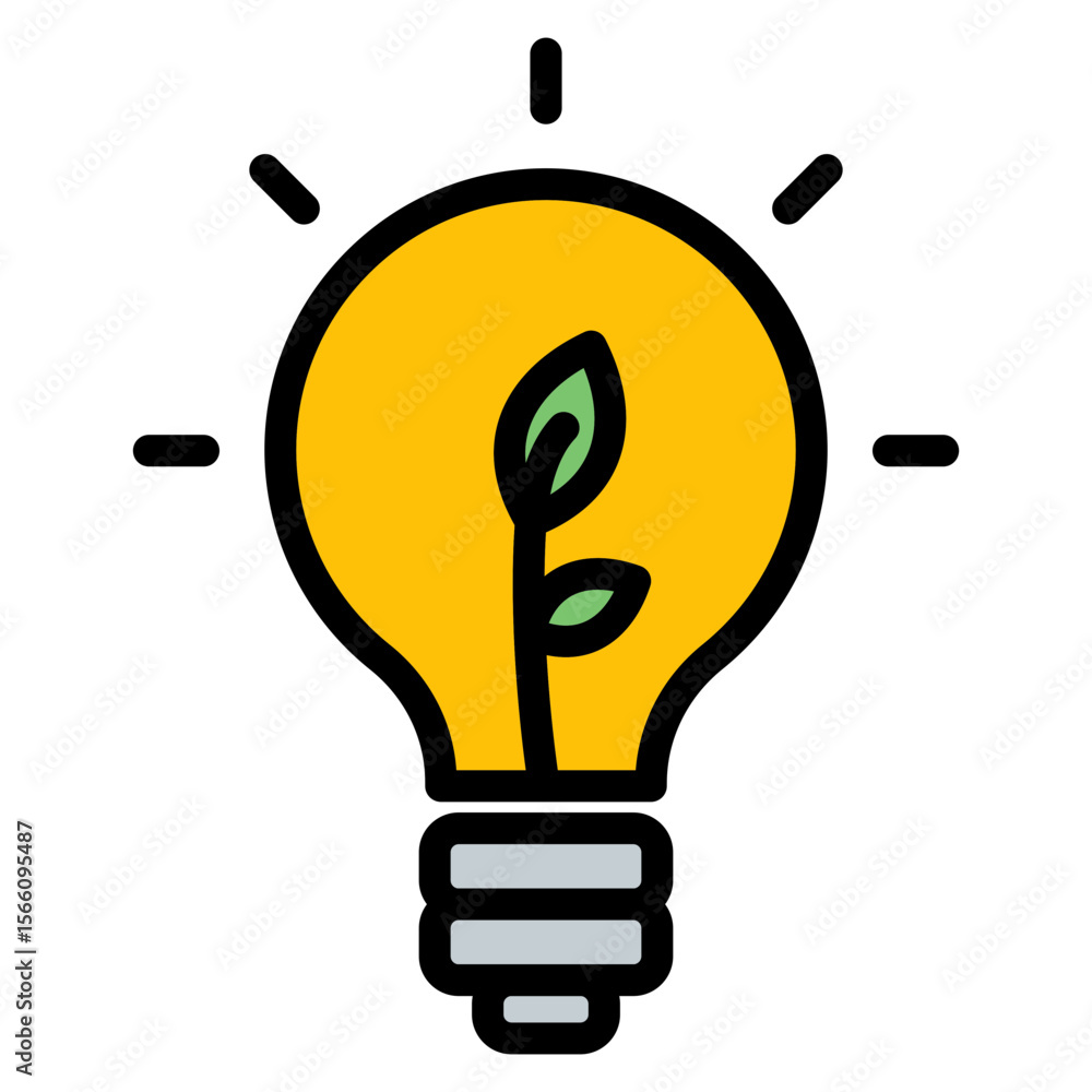 Poster resource efficiency icon vector image. can be used for operations management.