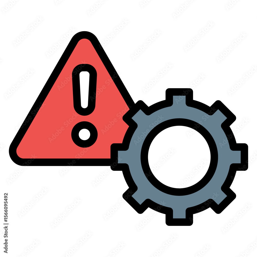 Poster risk management icon vector image. can be used for operations management.