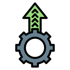 Operational Excellence icon vector image. Can be used for Operations Management.