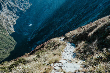 Trail pass to the Mackinnon pass, Milford Track, Fiordland National Park, New Zealand