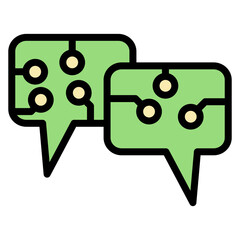 Digital Communication icon vector image. Can be used for Remote Working.