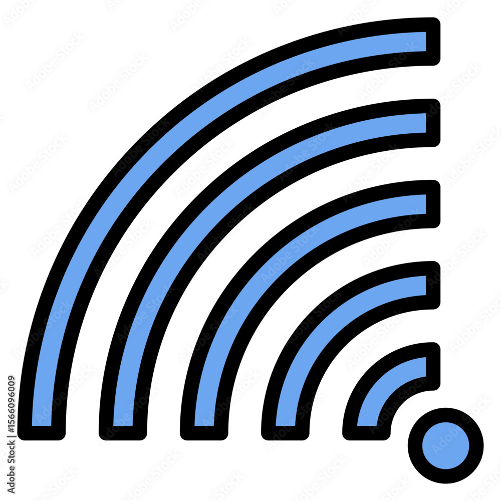 Poster wifi signal icon vector image. can be used for remote working.