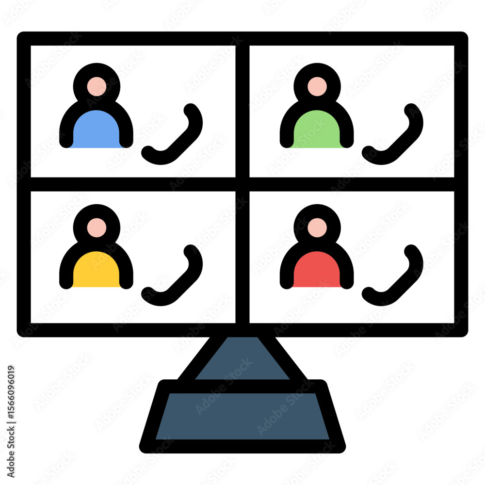 Poster webinar icon vector image. can be used for remote working.