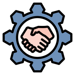 Collaboration icon vector image. Can be used for Freelancer.