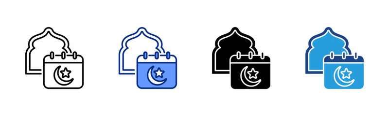 Islamic Year Change icon sheet multiple style collection