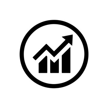 vector icon stock market graph