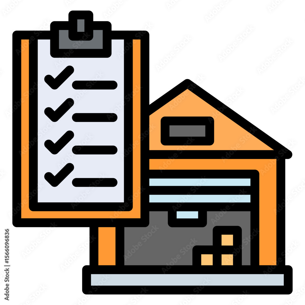 Poster stock availability icon vector image. can be used for order fulfilment.
