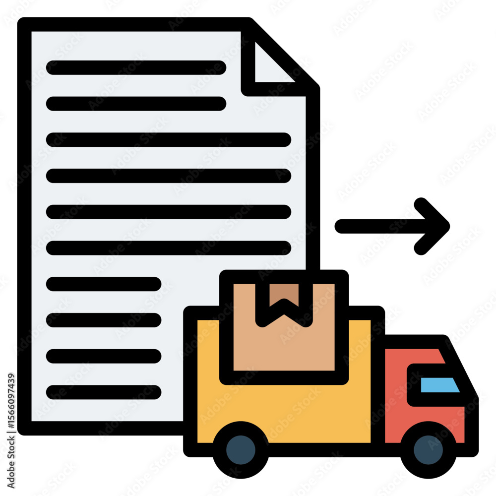 Aufkleber dispatch icon vector image. can be used for manufacturing and distribution.