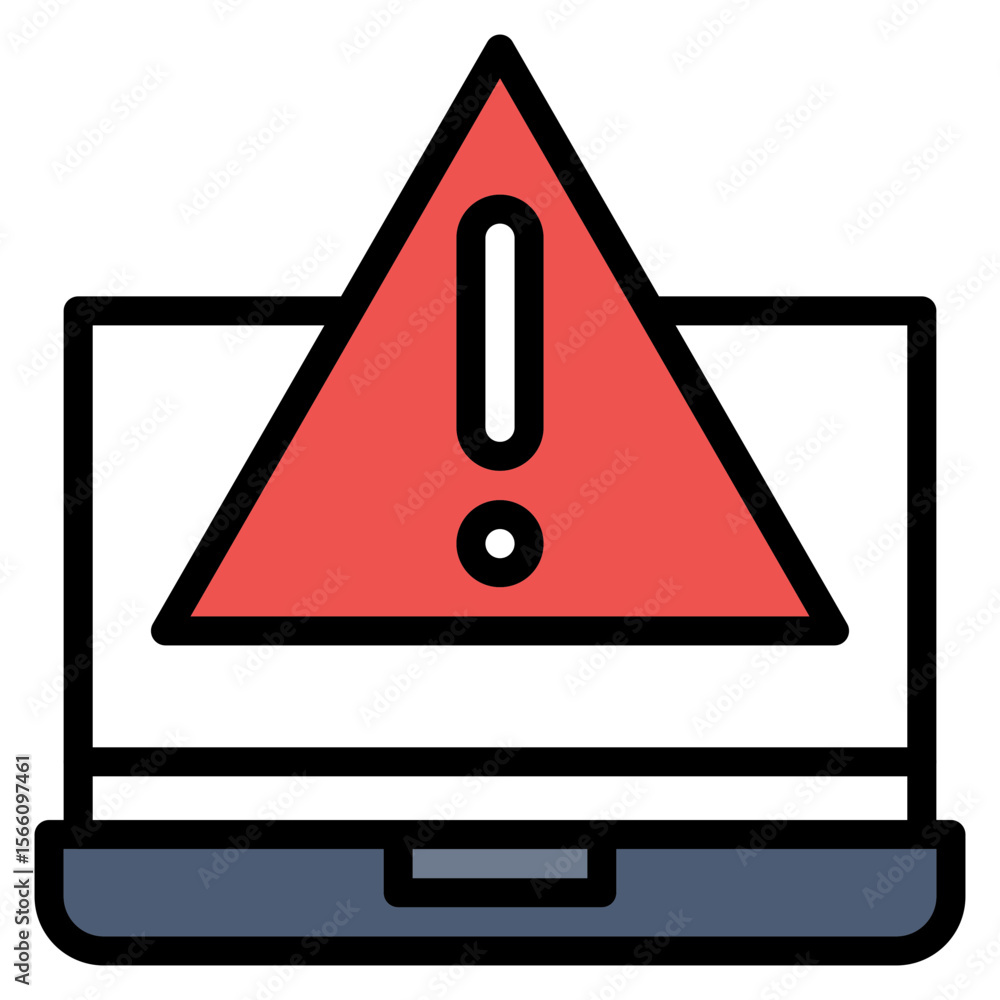 Poster hazard warning icon vector image. can be used for manufacturing and distribution.