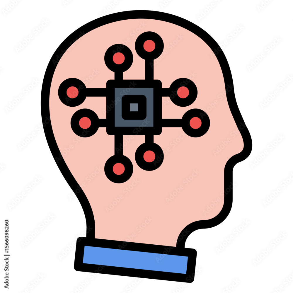 Poster digital skills icon vector image. can be used for curriculum vitae.