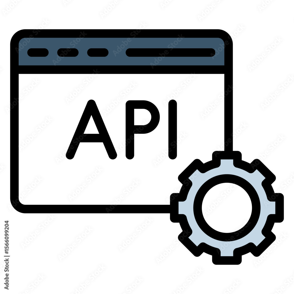 Poster secure api icon vector image. can be used for safe payment.