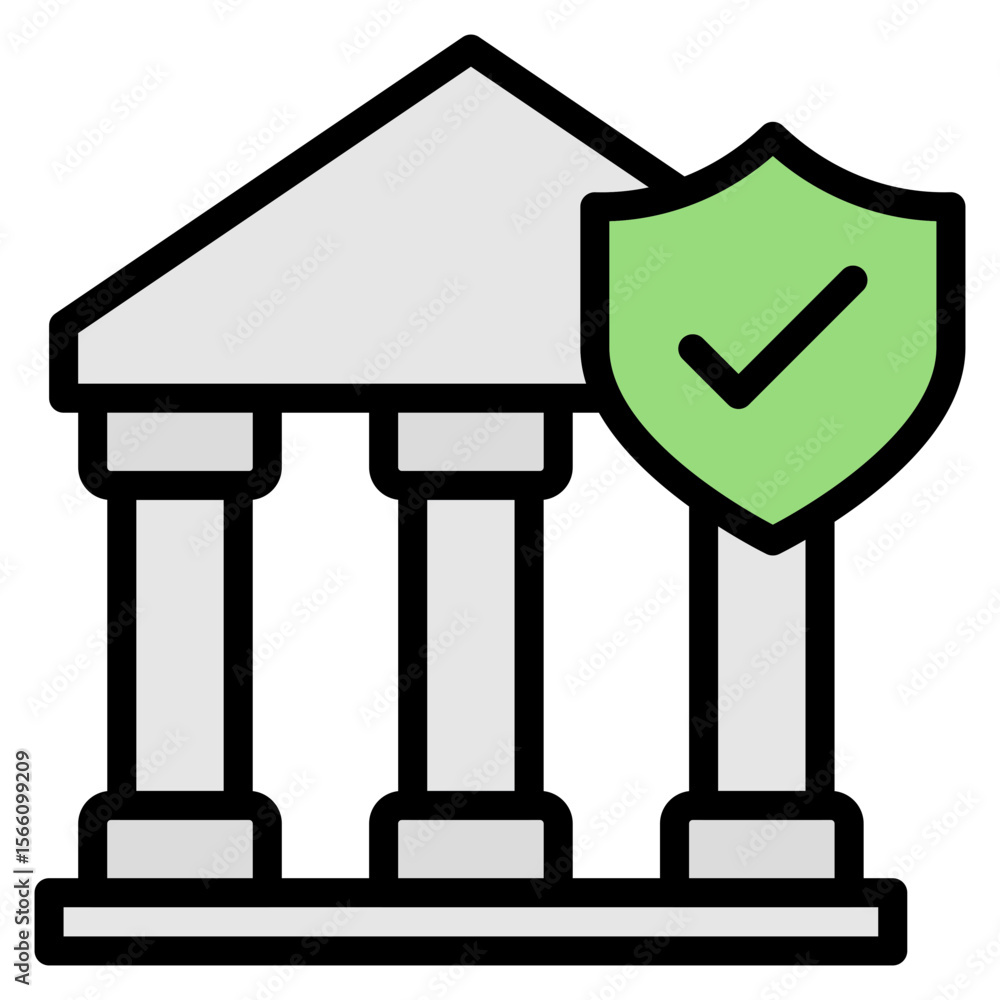 Poster secure banking icon vector image. can be used for safe payment.
