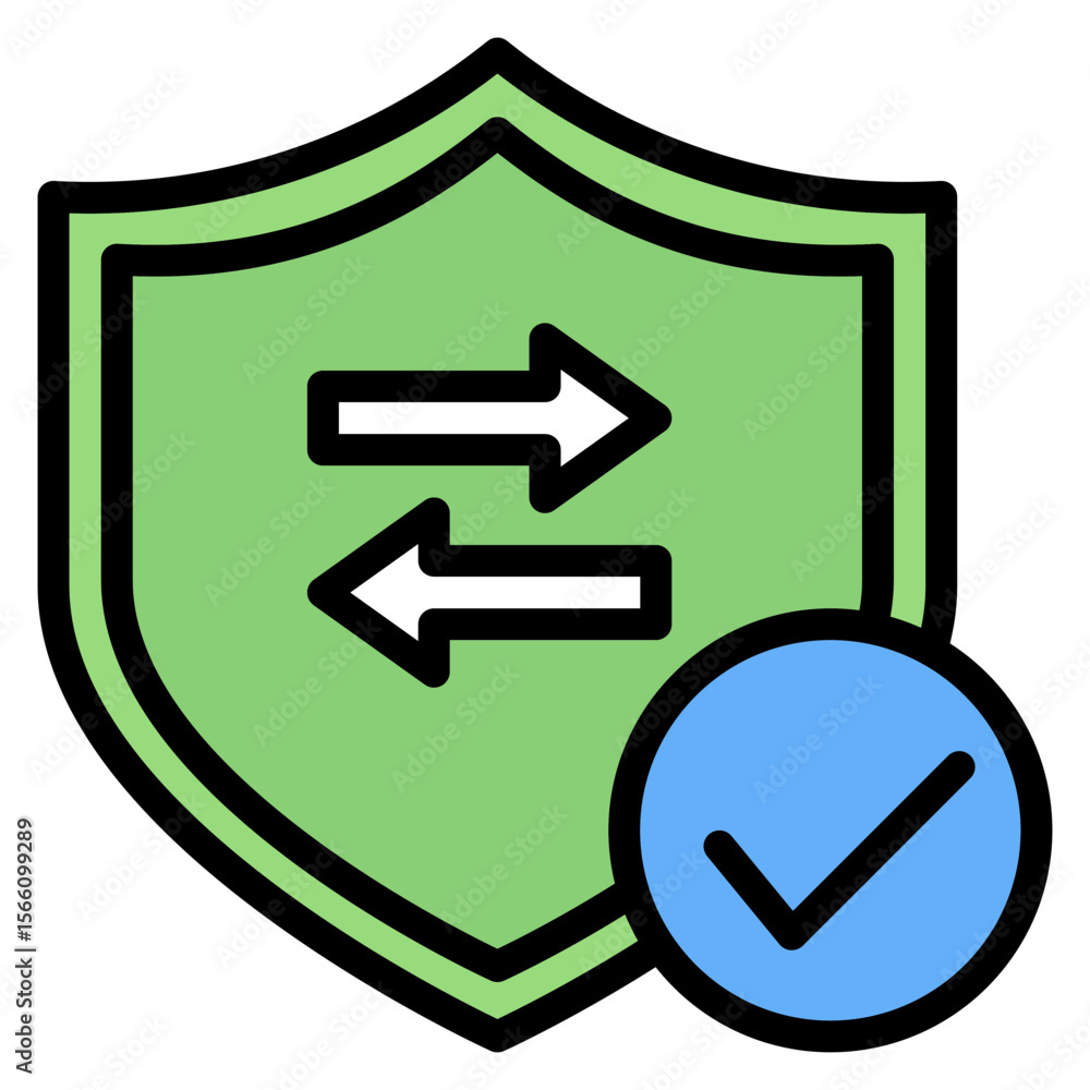 Poster secure transaction icon vector image. can be used for safe payment.