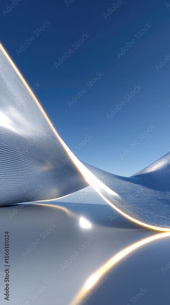 Aufkleber abstract sine wave mesh under code editor region