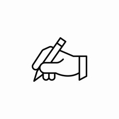 hand writing icon sign vector