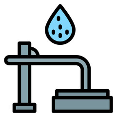 Sludge Removal icon vector image. Can be used for Water Treatment.