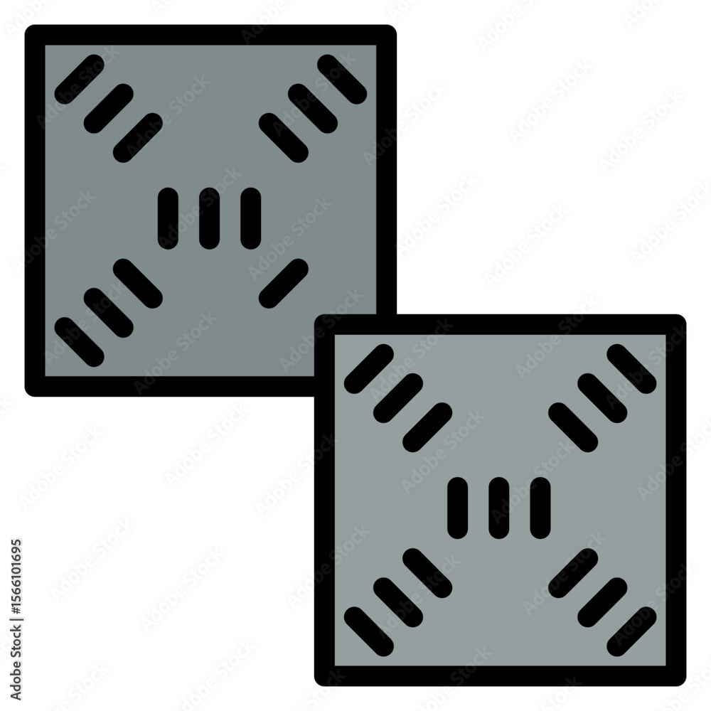 Poster build plate icon vector image. can be used for additive maufacturing.