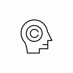 intellectual brainy icon sign vector