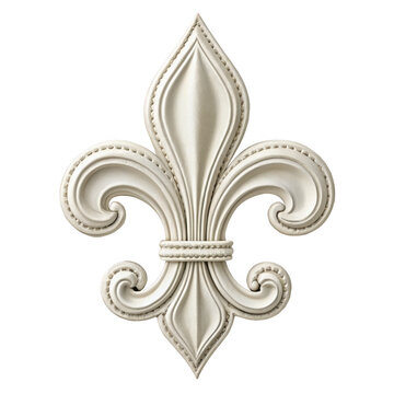 Ornate Fleurde on transparent