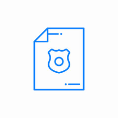 police order icon sign vector
