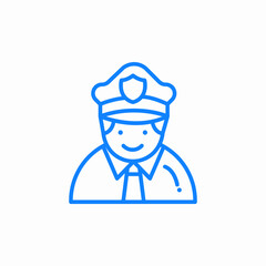 police man icon sign vector